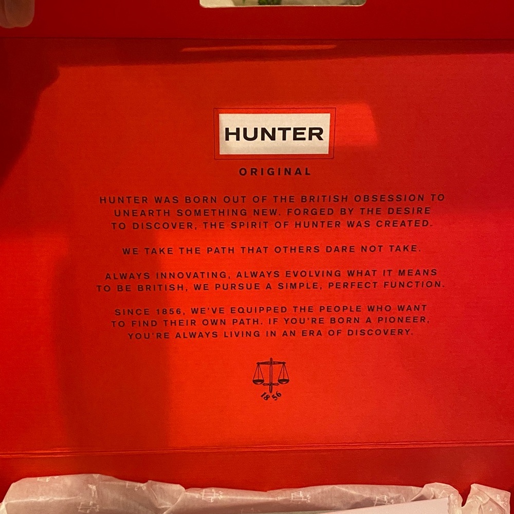 Hunter Original Box And Silver Drawstring Backpac… - image 4